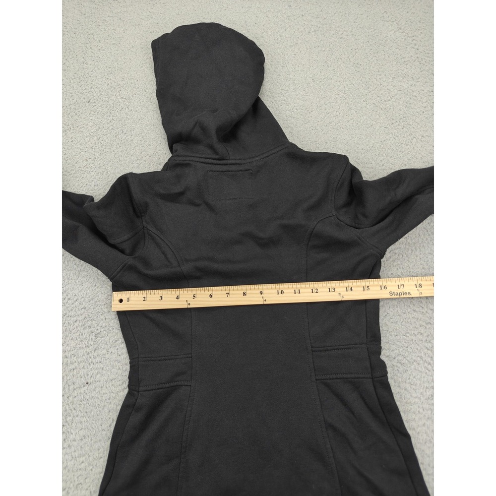 Guess‎ Jacket Womens XS Black Hooded Double Breasted Peacoat Fleece Q430303K1B0 - Picture 14 of 15